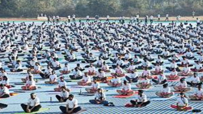 Yogathon gets huge response in Hubballi and Dharwad