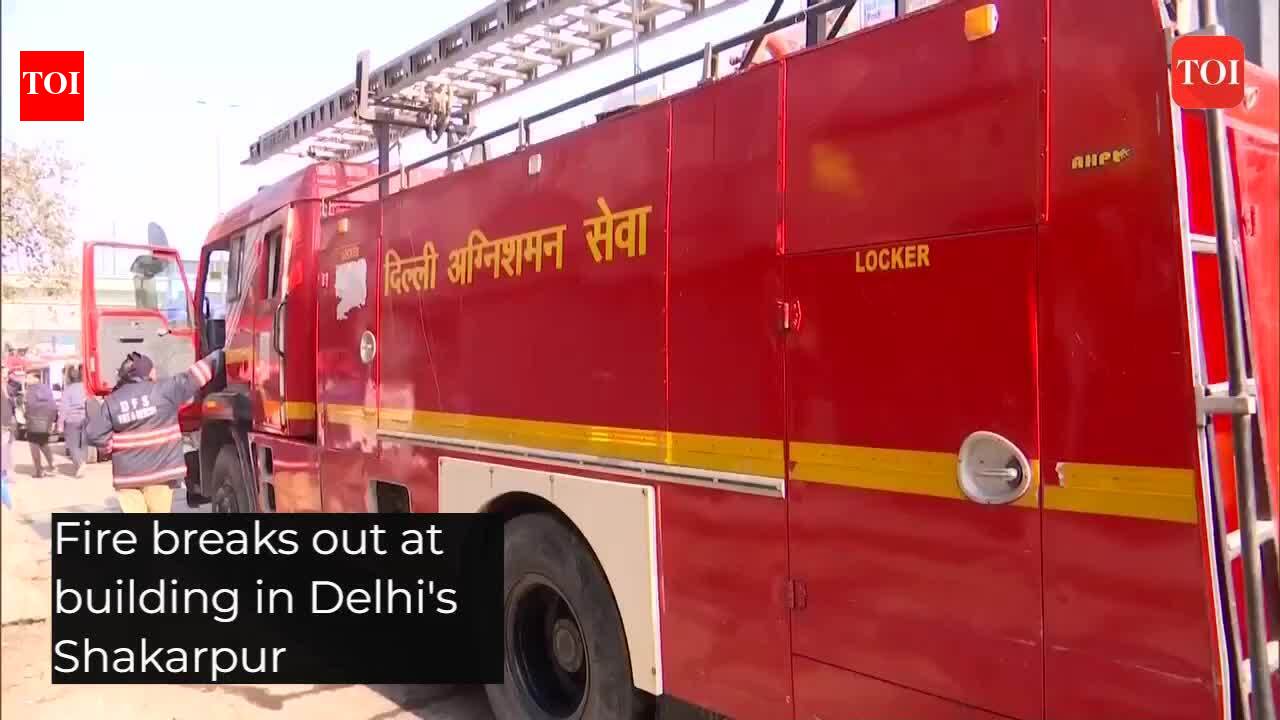 Fire breaks out at building in Delhi's Shakarpur