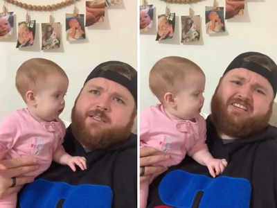 Viral: Dad finds a way to stop his baby from crying and it's HILARIOUS!