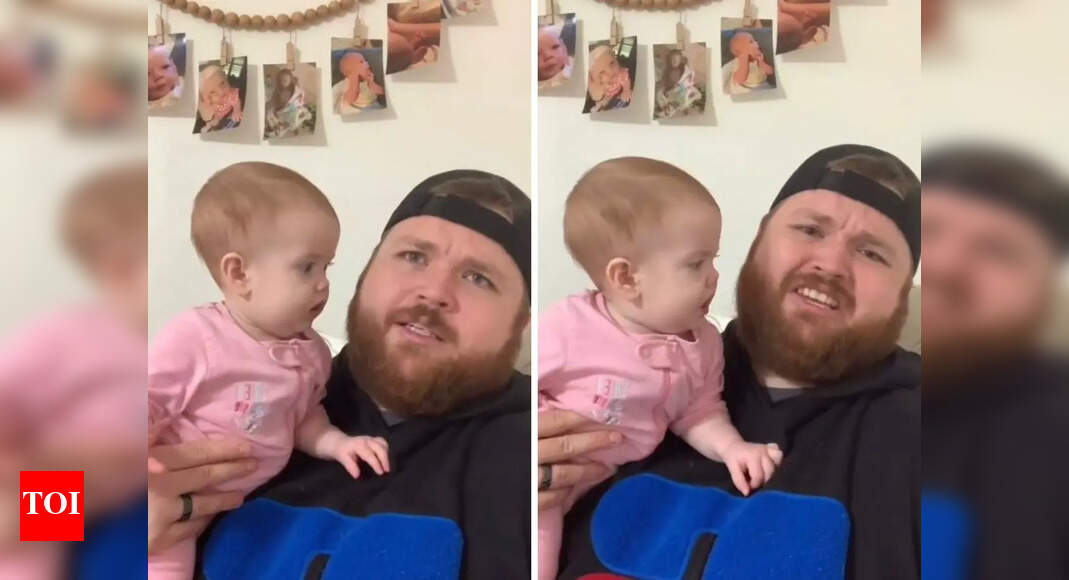 Viral: Dad finds a way to stop his baby from crying and it's HILARIOUS ...