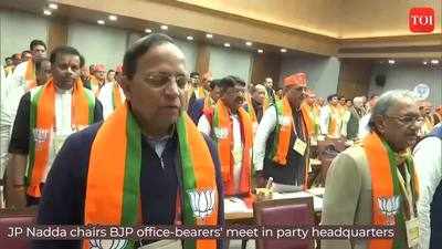 BJP's national executive meeting begins; JP Nadda, all state general secretaries present