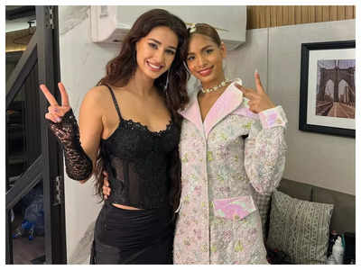 Disha Patani strikes a pose with India's first K-Pop idol Sriya Lenka; fans say, 'Two favourites in a frame' - See photos