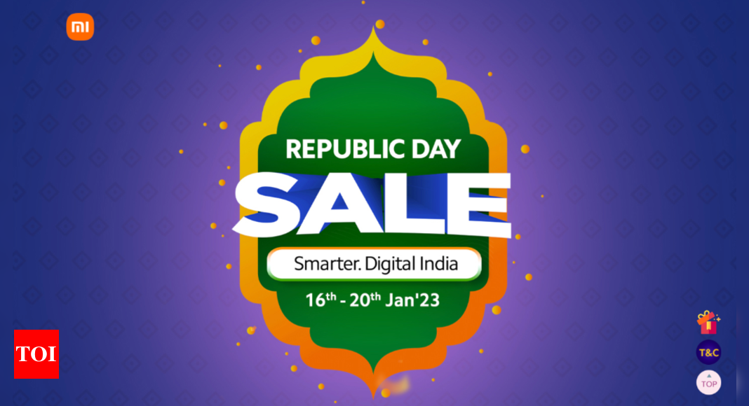 Xiaomi announces Republic Day Sale: Discounts on smartphones, tablets, and more – Times of India