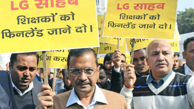 House disrupted: Delhi CM Arvind Kejriwal marches to LG house