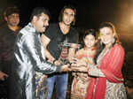 Ranvir Singh with Sachin Ahir family