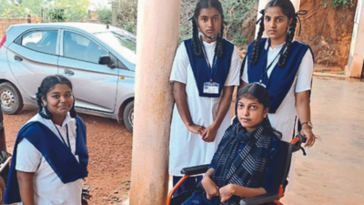 In Mangaluru, friends & teachers make this disabled girl’s life easier
