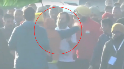 Security Breach: Man hugs Rahul Gandhi during Bharat Jodo Yatra in Punjab