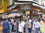 Bengaluru’s Gandhi Bazaar came alive as Sankranti shoppers stepped out