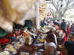 Bengaluru’s Gandhi Bazaar came alive as Sankranti shoppers stepped out