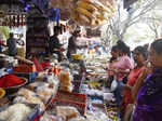 Bengaluru’s Gandhi Bazaar came alive as Sankranti shoppers stepped out