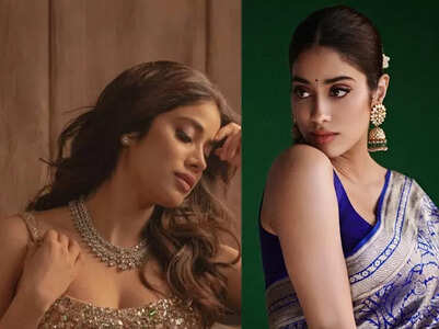 Take cues from Janhvi's saree, lehenga looks