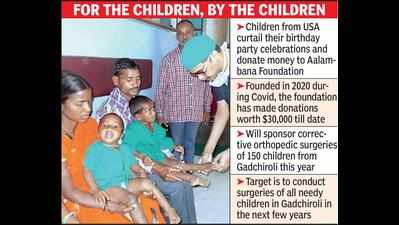 Birthday money saved in US funds ops of Gadchiroli kids