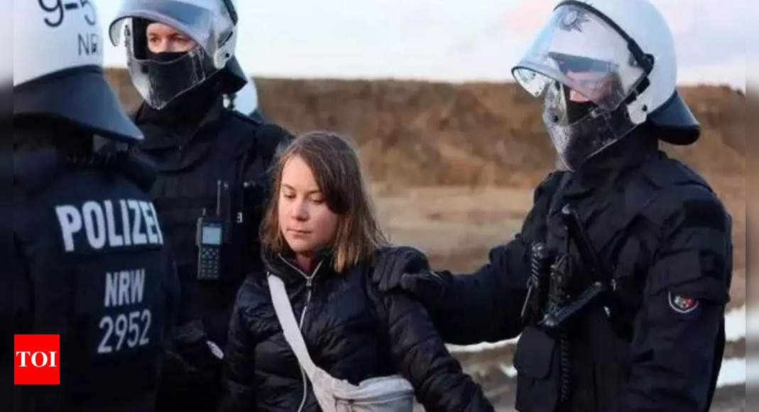Greta Thunberg released after brief detention at German mine protest, police say – Times of India