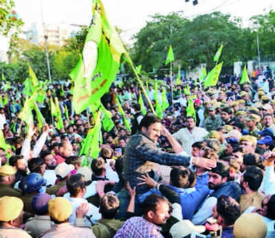 RLP stages protest over regular paper leaks, seeks CBI probe