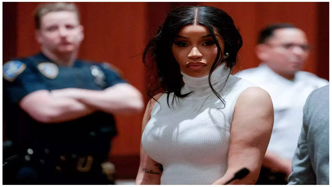 Cardi B Stuns In An All-White Ensemble For Her Court Appearance