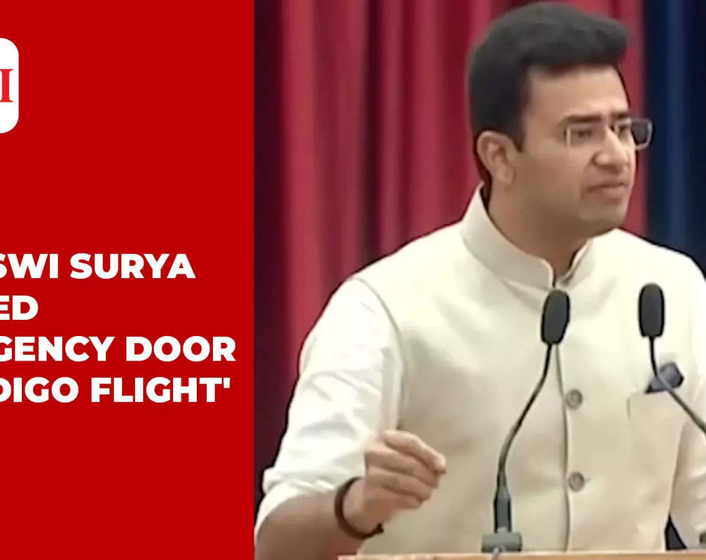 
Congress alleges Tejaswi Surya opened emergency door of Indigo flight
