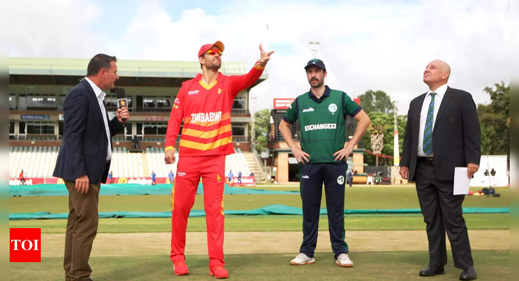 Zimbabwe vs Ireland 1st ODI Live Score Updates  – The Times of India : 8.7 : Ireland : 25/2