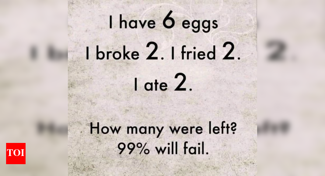 "How many eggs are left?" Viral post claims 99 will fail in this test