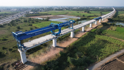 Mumbai-Ahmedabad bullet train project: Viaduct installation over 25km completed in Gujarat
