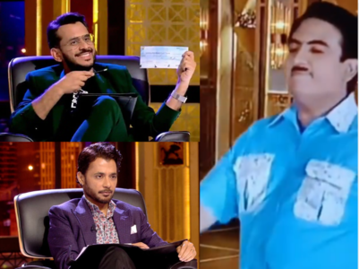 Viral: Jethalal visits Shark Tank India