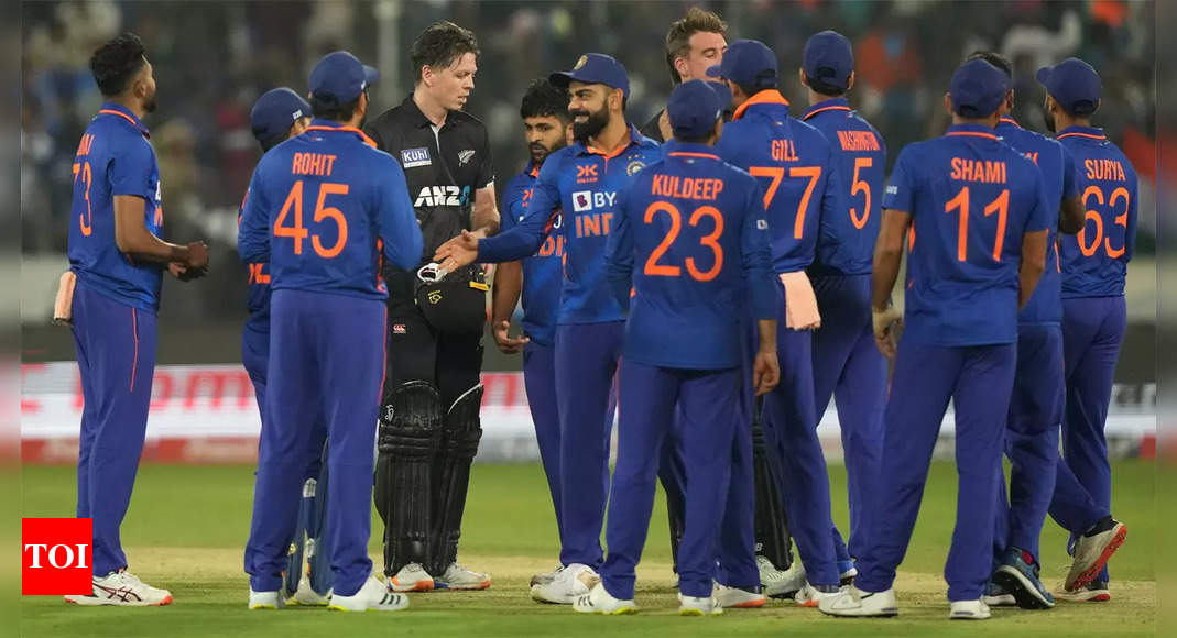India vs New Zealand: India survive Bracewell onslaught to win first ODI by 12 runs | Cricket News – Times of India