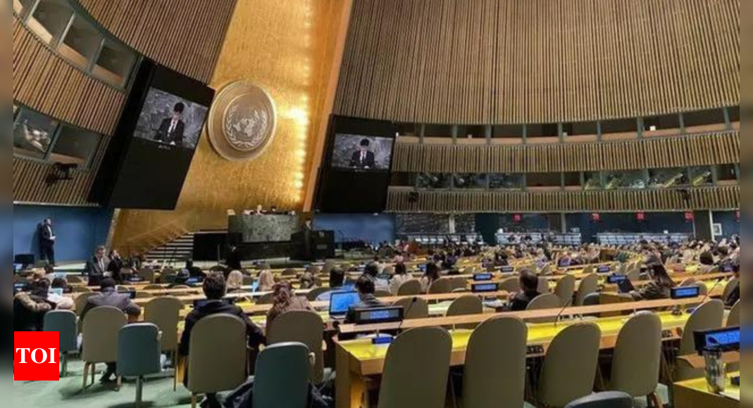 UNGA adopts resolution on ‘Education for Democracy’ co-sponsored by India | India News – Times of India