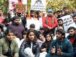 New Delhi_ Indian wrestlers Sakshee Malikkh, Vinesh Phogat and Bajrang Punia with others addressing the media during their protest against the Wrestling Federation of India (WFI) president Brij Bhus (1).