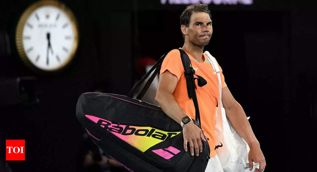 Rafael Nadal sidelined for 6-8 weeks with hip flexor injury | Tennis News – Times of India