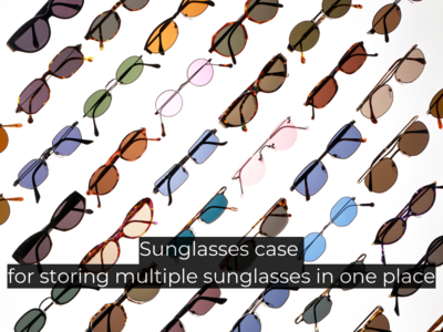 Sunglasses Organizer 3 Slots Travel Glasses Case Multiple Pairs Eyeglasses  Storage Box Hanging Eyewear Holder - Walmart.com