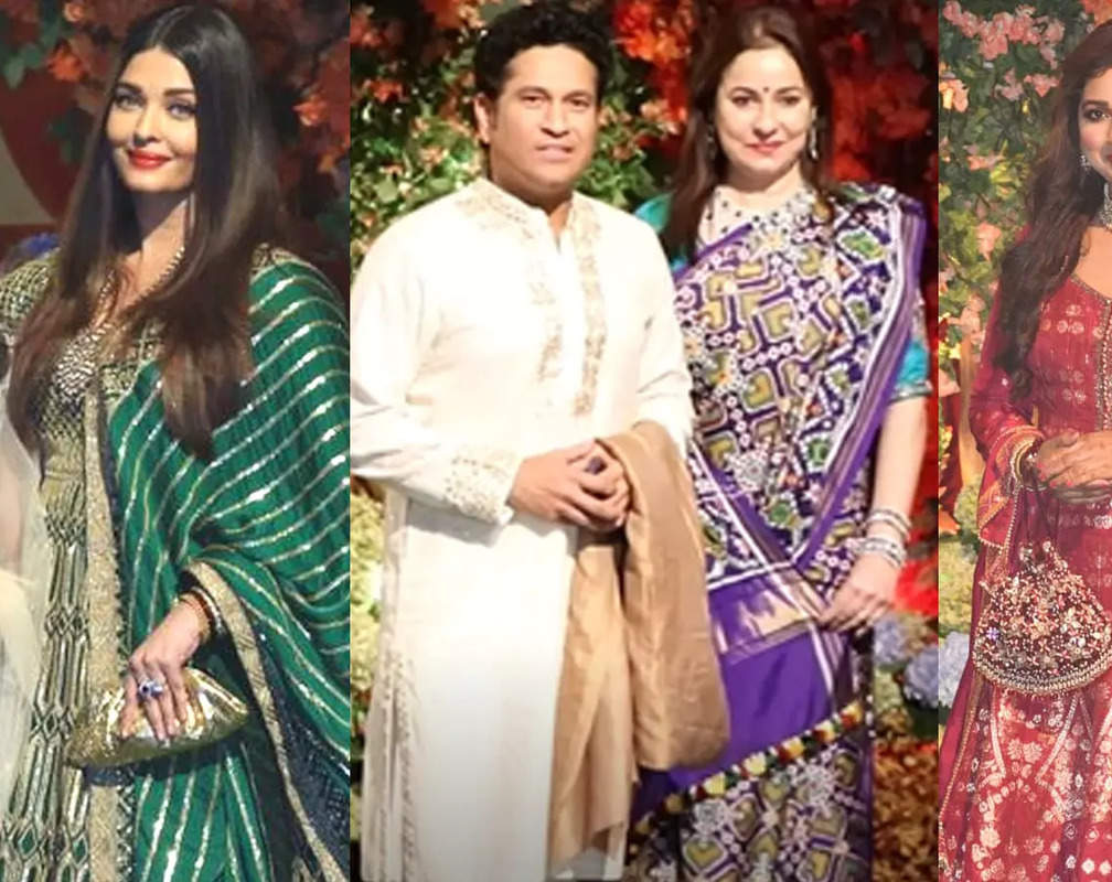 
Aishwarya Rai Bachchan, Sachin Tendulkar, Shreya Ghoshal and other celebs attend Anant Ambani-Radhika Merchant's engagement bash
