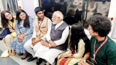PM Narendra Modi takes ride from Gundavali Metro station, interacts with Mumbaikars