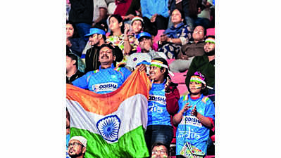 Crowd goes into a frenzy during India match