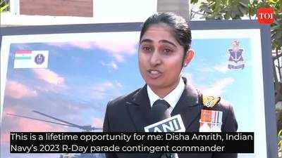 This is a lifetime opportunity for me: Disha Amrith, Indian Navy’s 2023 R-Day parade contingent commander
