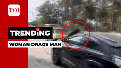 Watch: Woman drags man on car bonnet for about a kilometre in Bengaluru