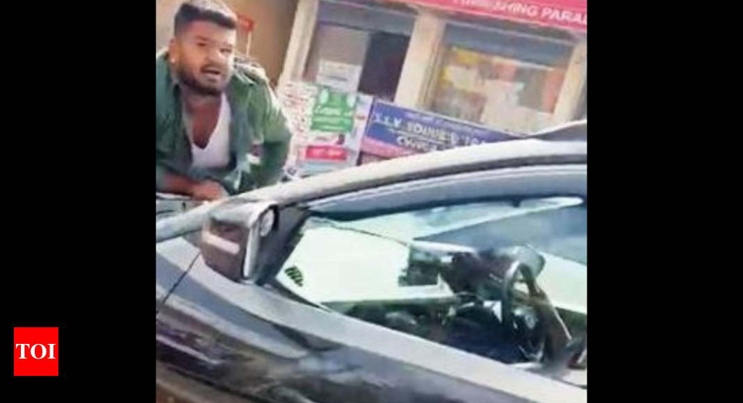 Woman Drives Car With Man On Bonnet For 3 4km In Bengaluru Bengaluru News Times Of India 3830