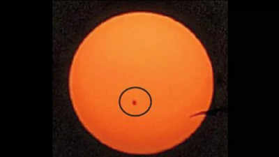 Giant black spot on sun talking point in Kolkata