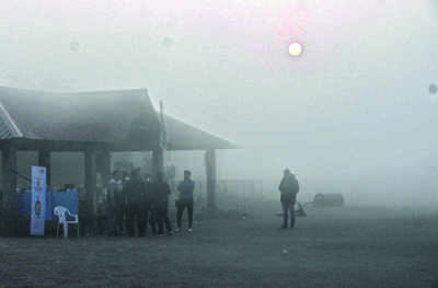 Dense morning fog impacts flight landing at Surat airport