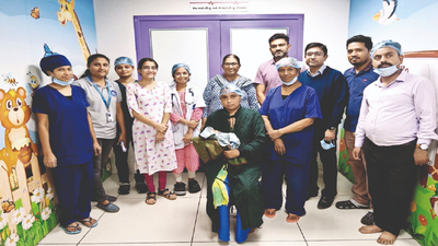 Surgery saves one of newborn twins with congenital diaphragmatic hernia in Vadodara