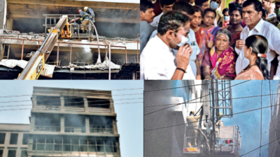 Ghost Secunderabad building totters, fireball turns embers