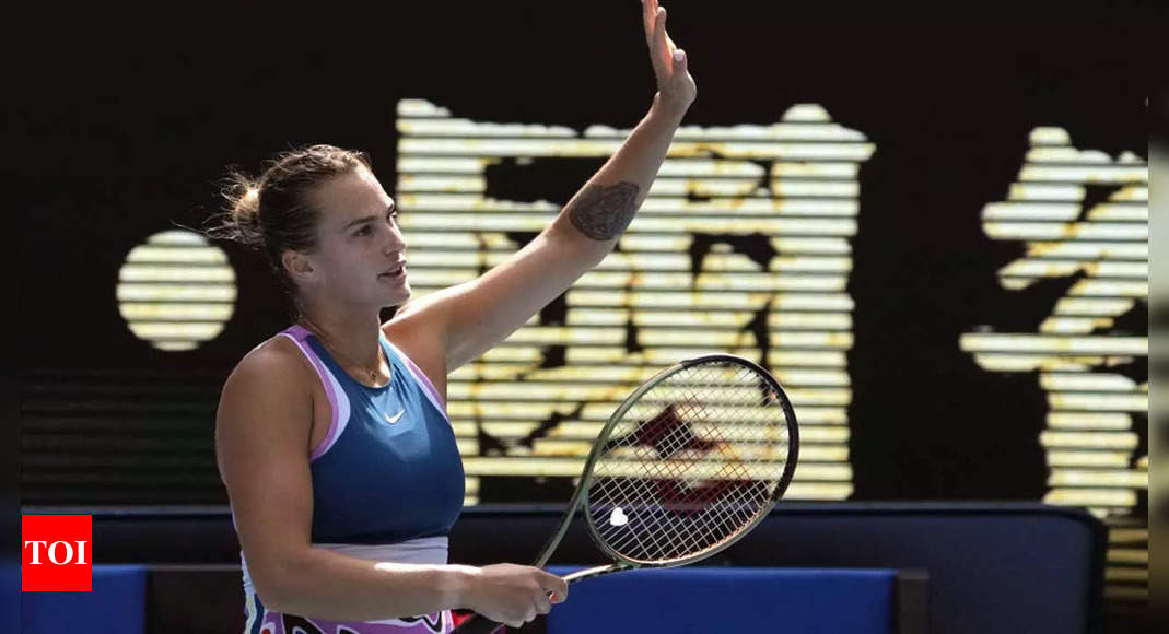 Australian Open: Aryna Sabalenka barrels into last 16 | Tennis News – Times of India