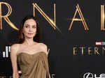 Angelina at the premiere of the film 'Eternals' in  California, on October 18, 2021.