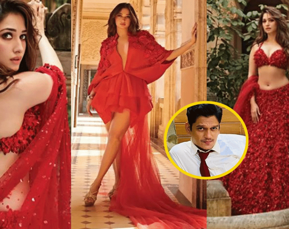 
Tamannaah Bhatia drops a video flaunting her bold glamorous looks in red; rumoured boyfriend Vijay Varma reacts

