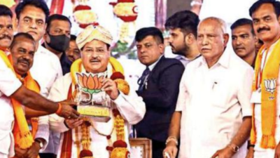 BJP kicks off 9-day Vijaya Sankalpa Abhiyan in Karnataka; BJP chief JP Nadda urges workers to spread development story