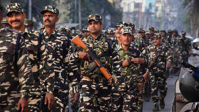 Tripura: Police, CAPF conduct flag march in Agartala ahead of assembly elections