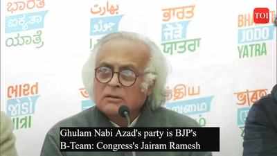 Ghulam Nabi Azad's party is BJP's B-Team: Congress's Jairam Ramesh