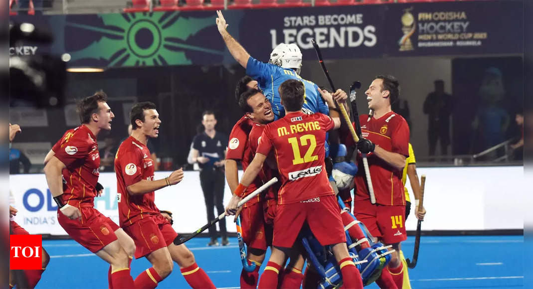 Hockey World Cup: Spain beat Malaysia in penalty shootout in first crossover match, face Australia in quarter-finals | Hockey News – Times of India