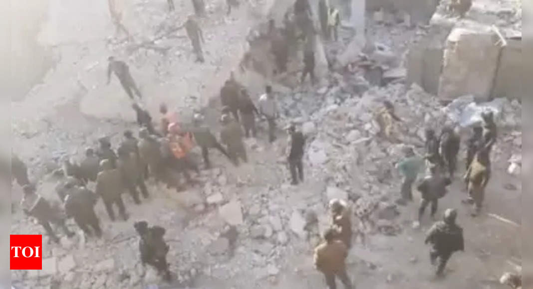 Building collapse in war-damaged Syria city kills 16 – Times of India