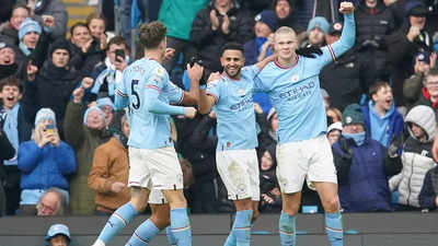 EPL: Haaland fires another hat-trick to earn Man City comfortable win over Wolves