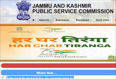 JKPSC releases ALR/ DLO 2023 Answer Key on jkpsc.nic.in, direct link