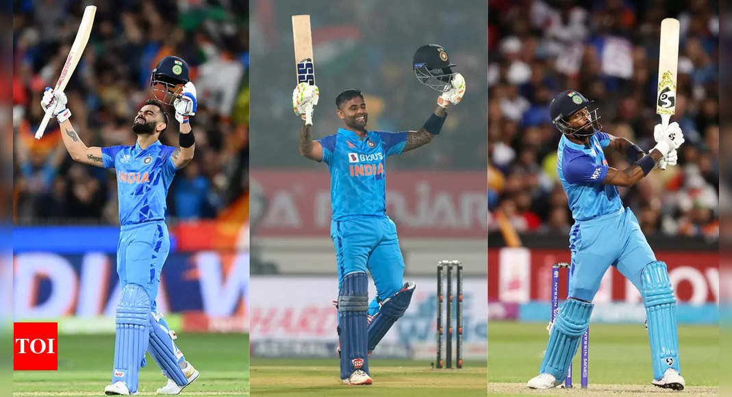 Virat Kohli, Suryakumar Yadav, Hardik Pandya in ICC Men’s T20I Team of the Year 2022 | Cricket News – Times of India